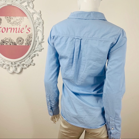 Victoria’s Secret / Pastel Blue Rope Tie V Neck - Picture 4 of 8